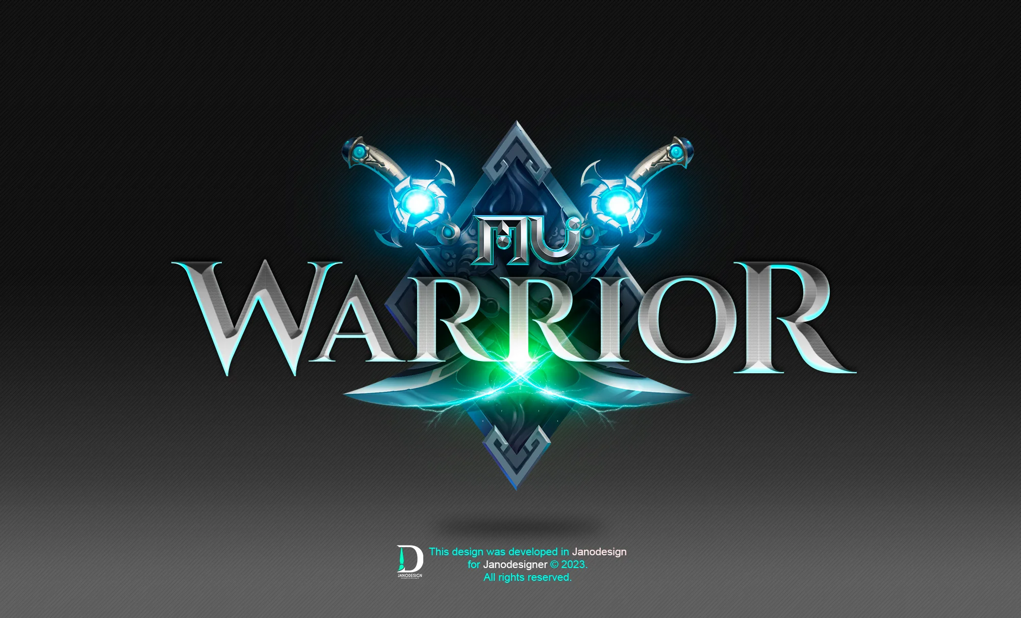 EDITABLE GAME LOGO - MU WARRIOR